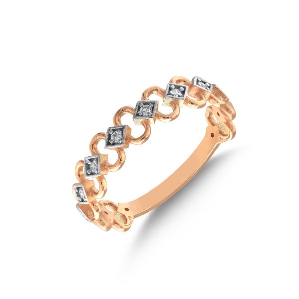 Taba 0.04 Karat 14 Ayar Pırlanta Yüzük