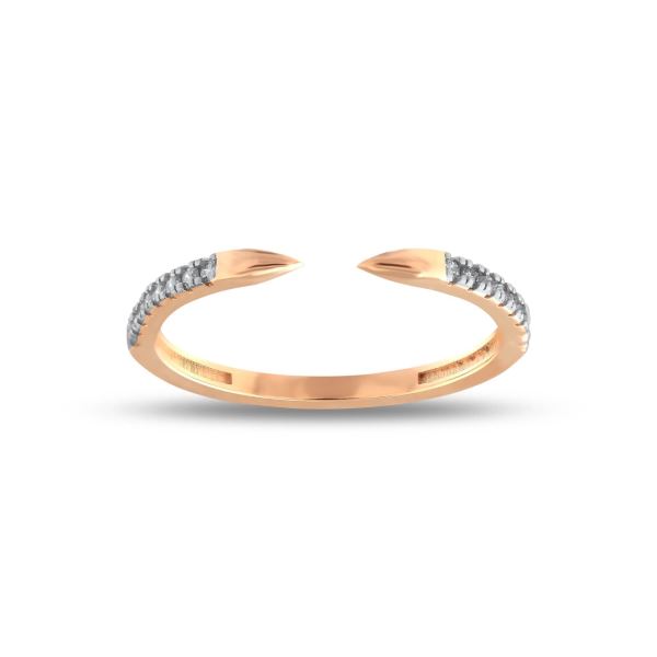 Taba 0,14 Karat 22 Ayar Roze Pırlanta Yüzük